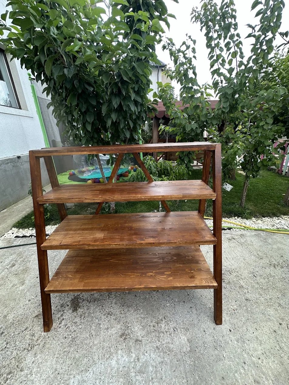 Rafturi din lemn pentru legume și fructe, fotografia 10 din 16